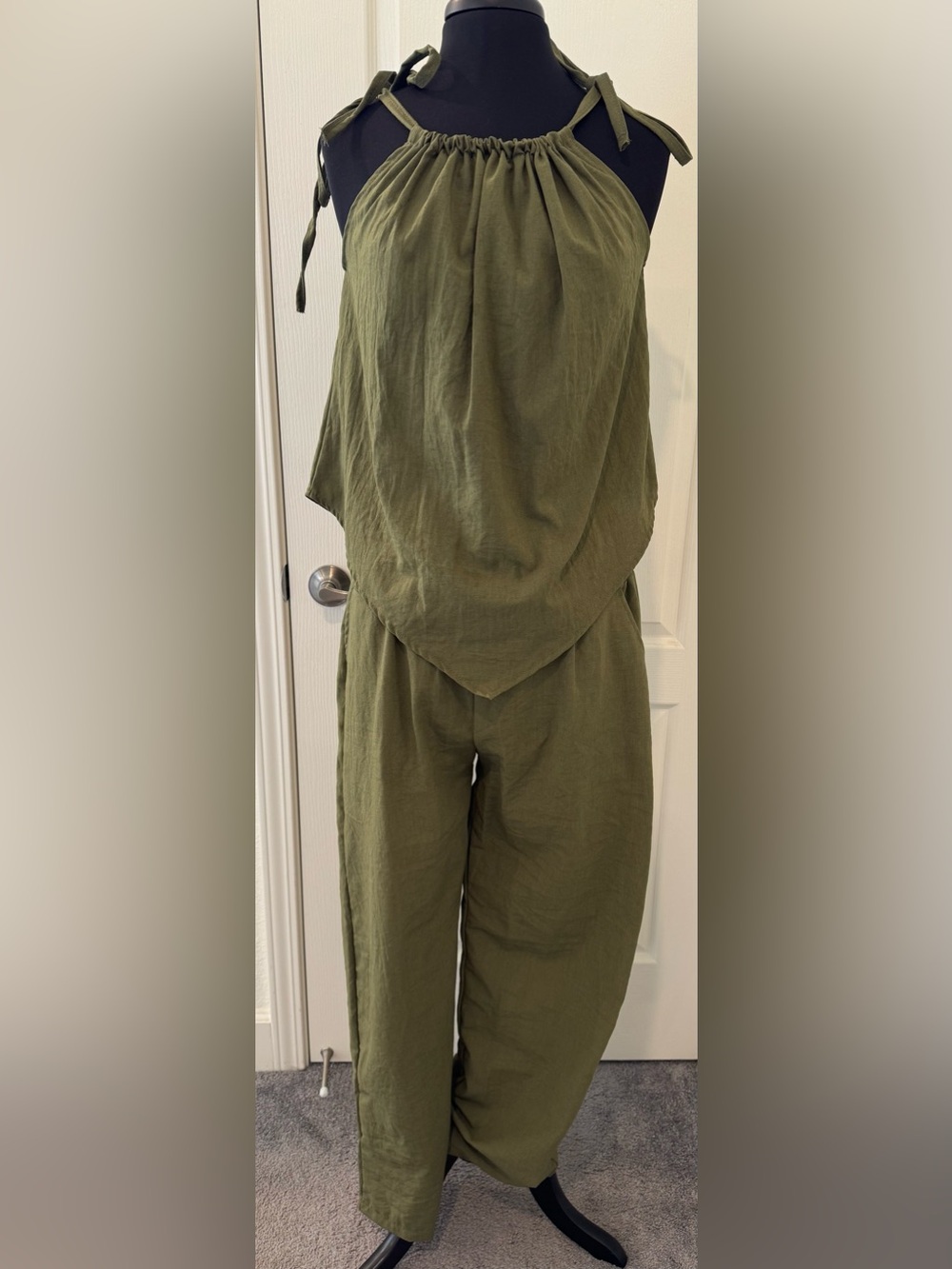 Olive Green Two piece pants